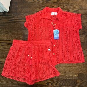 Summer Red Crochet Set